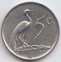 1968    5c   (AFRIKAANS)   COIN                         SUN9024