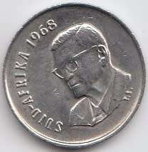 1968    5c   (AFRIKAANS)   COIN                         SUN9036