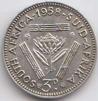 1958  Threepence Coin   SILVER                SUN90886