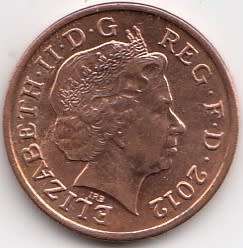 2012   ONE  PENNY    COIN        United Kingdom                         SUN9102