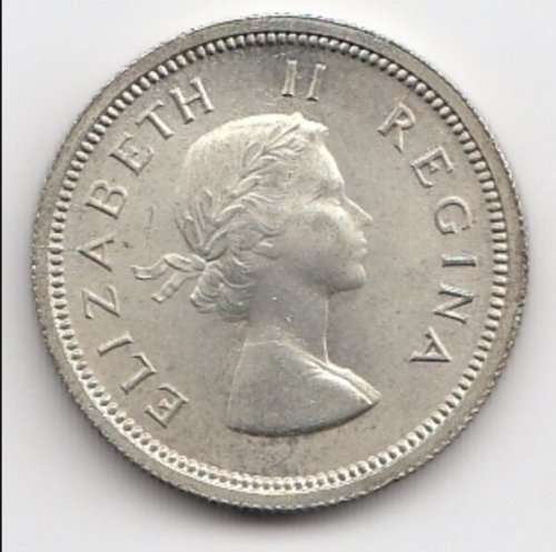 1958 SILVER  1 SHILLING COIN              SUN4018