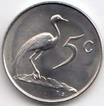 1967    5c   (AFRIKAANS)     COIN                         SUN9127