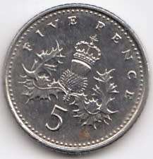 2000  -   5  Pence Coin      United Kingdom         SUN9220
