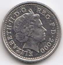 2000  -   5  Pence Coin      United Kingdom         SUN9220