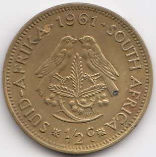 1961   1/2c   Coin                SUN9278