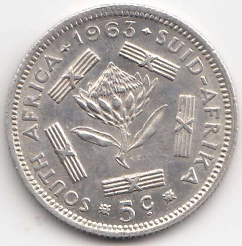 1963  5c  Coin    Silver                         SUN9301