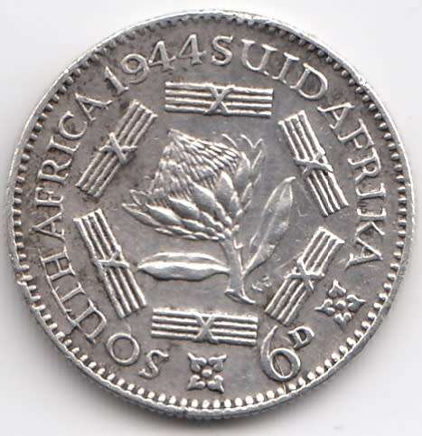 1944  SIXPENCE COIN   SILVER                SUN9335