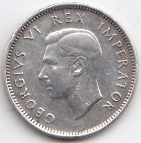 1944  SIXPENCE COIN   SILVER                SUN9335