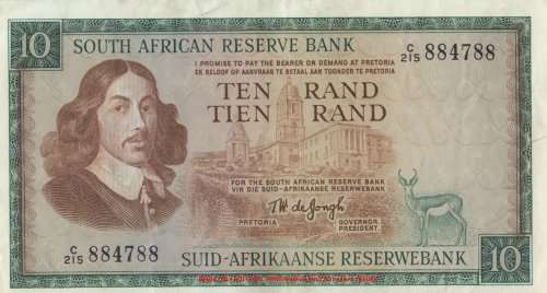 WOW    ***  TW DE JONGH  R10  NOTE  ***     C215 884788     SET002