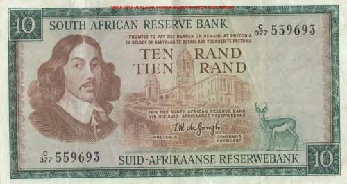WOW    ***  TW DE JONGH  R10  NOTE  ***     C377 559693   SET021