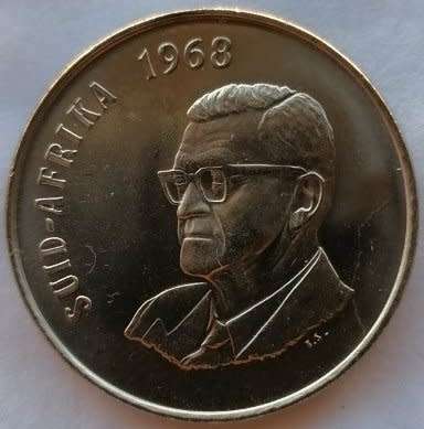 1968    50c   (AFRIKAANS)     COIN                         SUN9487