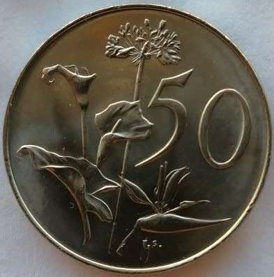 1968    50c   (AFRIKAANS)     COIN                         SUN9487