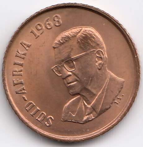 1968   1c   COIN   (AFRIKAANS)       SUN9524
