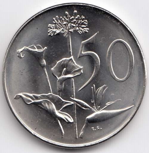 1968    50c   (AFRIKAANS)     COIN                         SUN9548