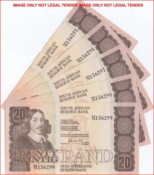 ***  GPC DE KOCK  5 X  R20  NOTES  IN SEQUENCE  ***        SET047