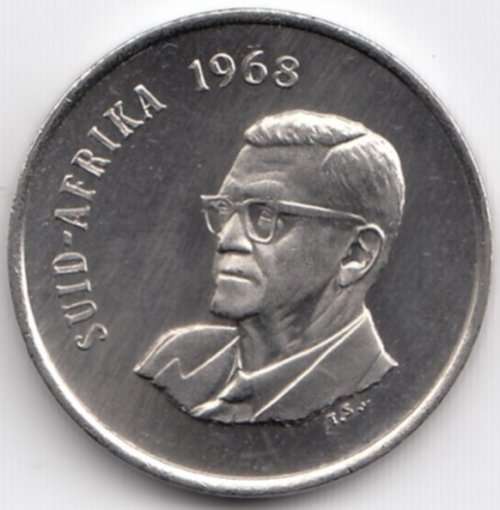 1968    20c   (Afrikaans)     COIN                         SUN9638