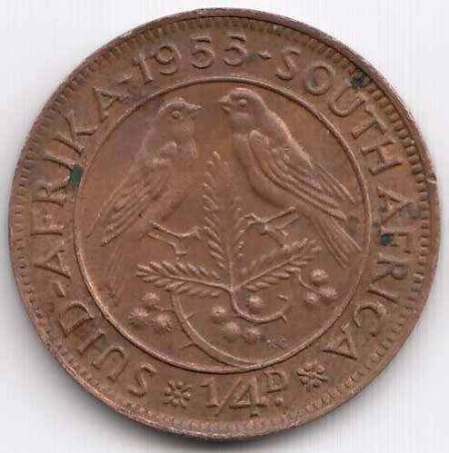 SOUTH AFRICA      1/4 D    1955                SUN9660
