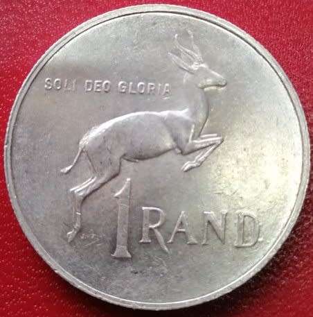 1967   SILVER   R1   COIN   (AFRIKAANS)       SUN9688