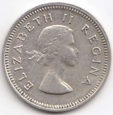 1958  Threepence Coin   SILVER                SUN9733