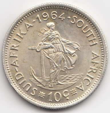 1964   10c   Coin        Silver (.500)        SUN9863