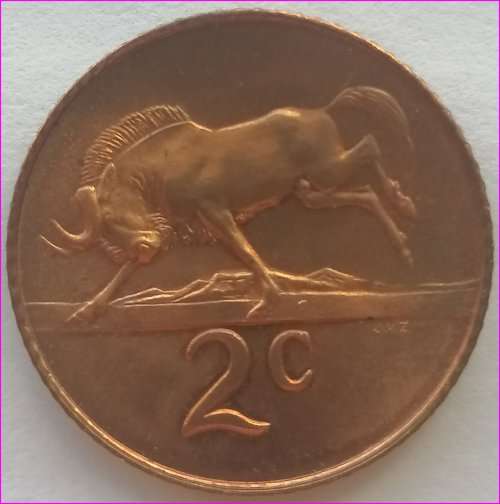 1965   2c   COIN   (Afrikaans)       SUN9924