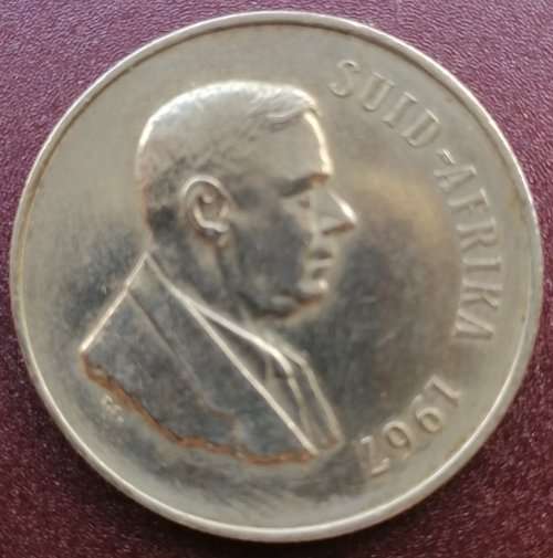 1967   SILVER   R1   COIN   (AFRIKAANS)       SUN9926