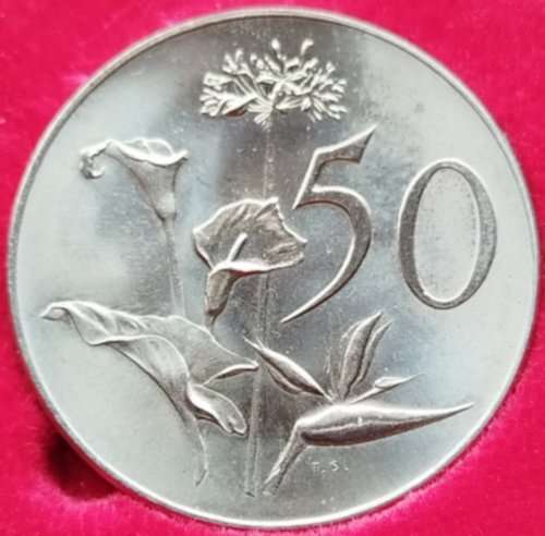 * LOOK HERE *       1965 50c COIN  AFRIKAANS                        SUN10080