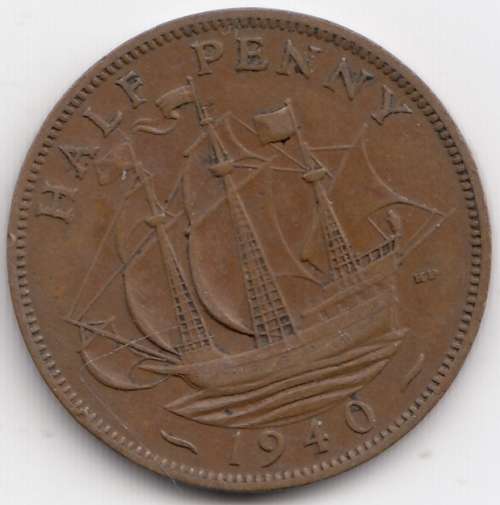 1940      HALF PENNY   COIN                SUN10101