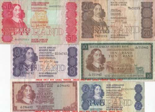 ***  SET OF  SIX  NOTES  FOR 1 BID   ***        SET055