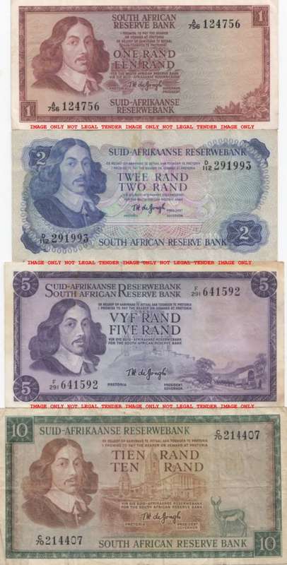 WOW    ***  SET OF TW DE JONGH R1 TO R10  ***        SET055