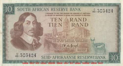 WOW    ***  TW DE JONGH  R10  NOTE  ***     C461 303424     SET066