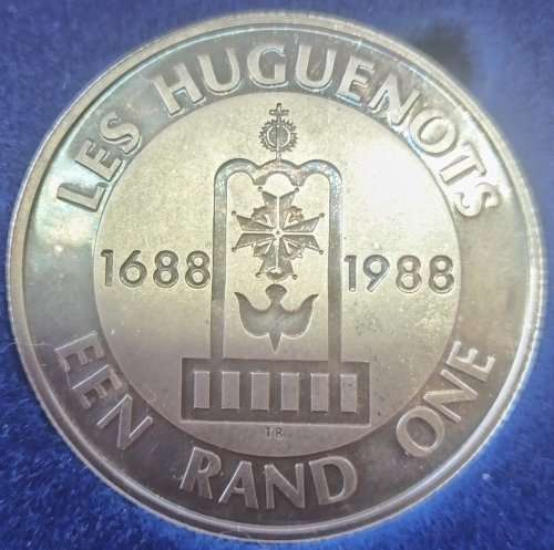 1988 SA Silver R1 Proof Huguenots          SUN10254