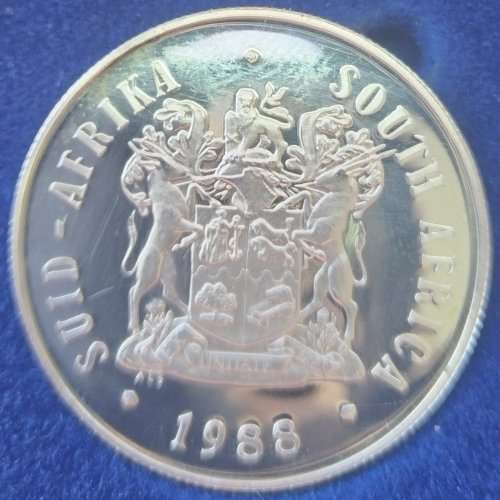 1988 SA Silver R1 Proof Huguenots          SUN10254
