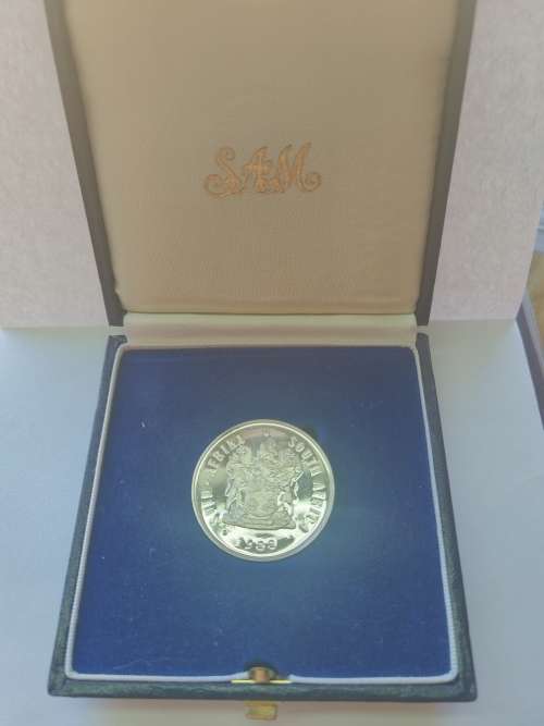 1988 SA Silver R1 Proof Huguenots          SUN10254