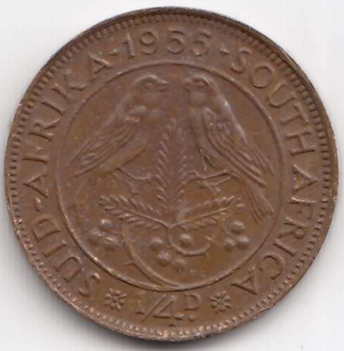 1955     1/4 Penny   SOUTH AFRICA          SUN10259