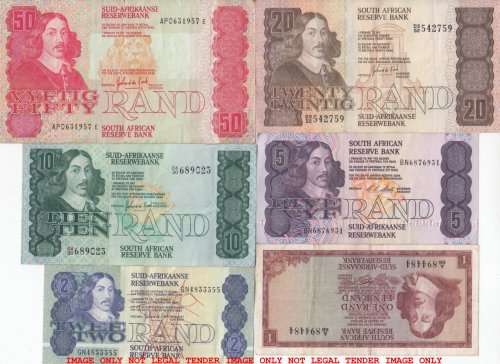***  SET OF  SIX  NOTES  FOR 1 BID   ***        SET070