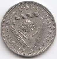 1951 THREEPENCE COIN  Silver          SUN10309