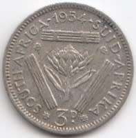 1954 THREEPENCE COIN   SILVER         SUN10399