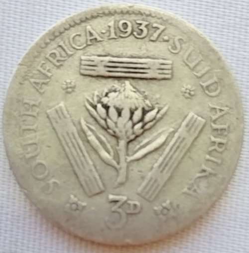 1937 THREEPENCE COIN   SILVER         SUN10448*