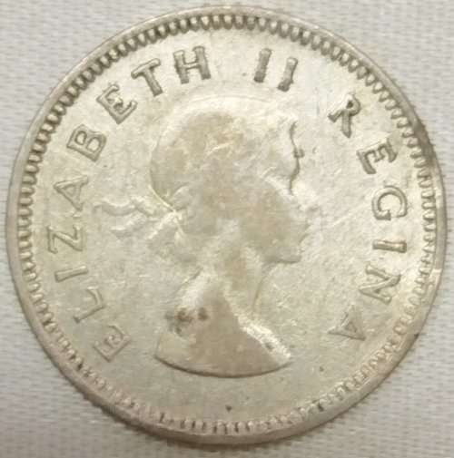 1955  Threepence Coin   SILVER                SUN10546