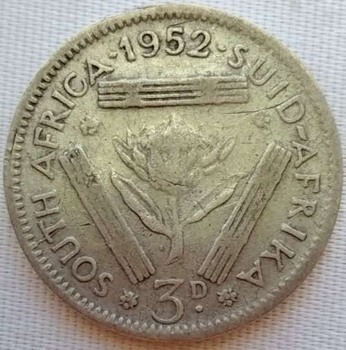 1952  Threepence Coin   SILVER                SUN10554