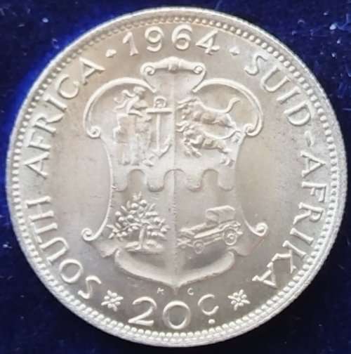 SILVER 20 CENT 1964  Coin          SUN10895*