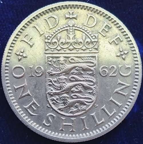 1962  -   1 Shilling - Elizabeth II   United Kingdom         SUN10939