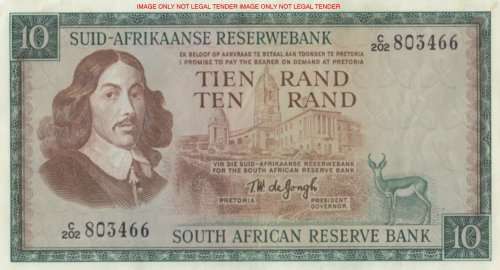 WOW    ***  TW DE JONGH  R10  NOTE  ***     C202 803466     SET005