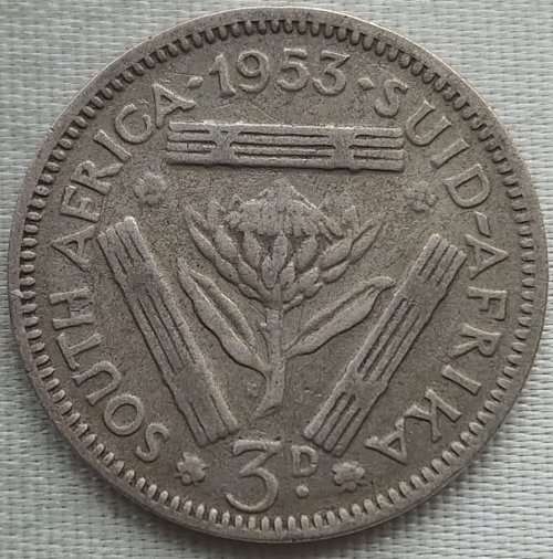 1953  Threepence Coin   SILVER                SUN11104