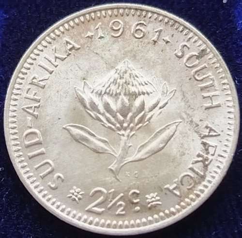 1961      2 1/2 c   Coin    SILVER          SUN11165