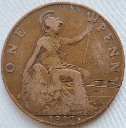 1912 -   ONE PENNY COIN   United Kingdom         SUN11166
