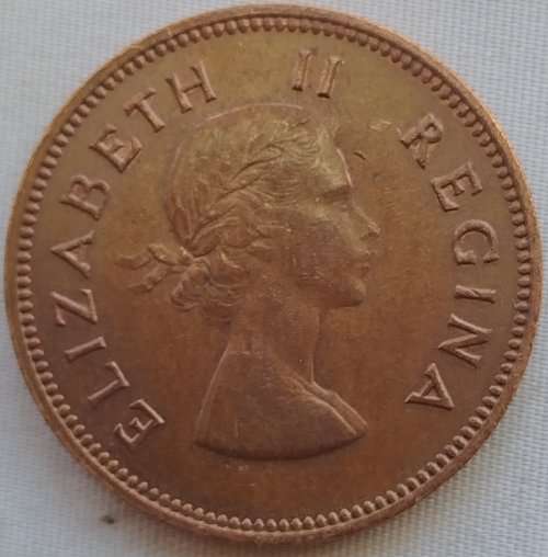 1958  HALF  PENNY    COIN        SA                       SUN11180