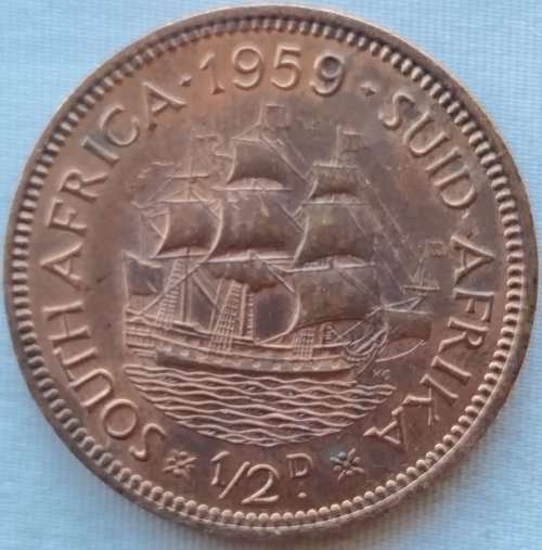 1959  HALF  PENNY    COIN        SA                       SUN11240
