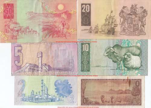 ***  SET OF SIX  NOTES FOR 1 BID    ***        SET080*